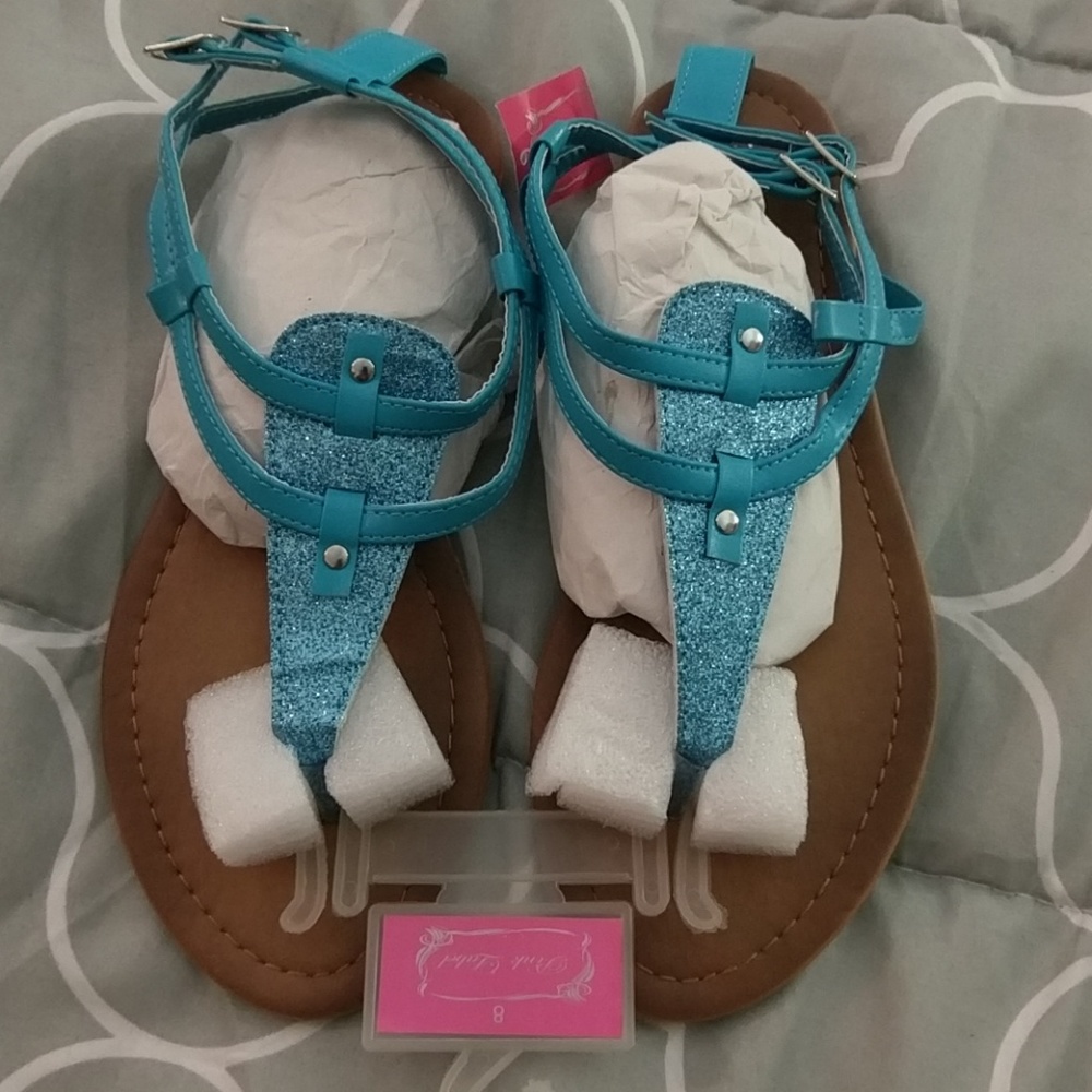 Turquoise sandals - Picture 2 of 2